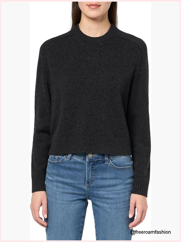 Cashmere Crewneck Pullover - Soft Lightweight Knit